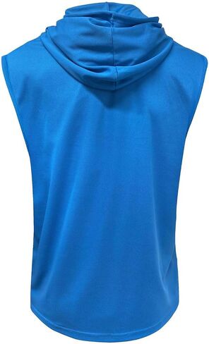 Mens Workout Tank Hoodie Lightweight Casual Muscle Shirts Gym Basketball Running Sports Shirt Athletic Summer Tops in Kuwait