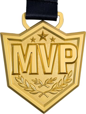 ميدالية MVP Premium 4 بوصات معدنية للأبطال الحائز على جائزة رياضية هدية لفرق كرة القدم وكرة السلة وكرة القدم in Kuwait