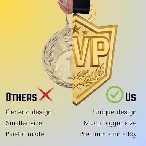 ميدالية MVP Premium 4 بوصات معدنية للأبطال الحائز على جائزة رياضية هدية لفرق كرة القدم وكرة السلة وكرة القدم in Kuwait