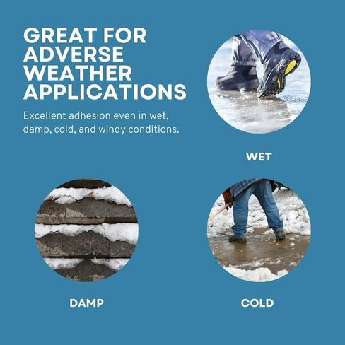Akona Wet/Cold Concrete & Masonry Loc, 10 Ounces | Masonry Adhesive, Waterproof, Weatherproof, Anchoring Epoxy, Wet Surfaces, Cold Weather, Concrete Repair in Kuwait