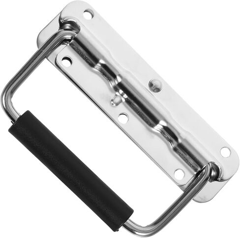 Operitacx Stainless Steel Tool Chest Folding Pull Handle 140mm 304 Metal Toolbox Spring-Loaded Drawer Handle for Garage Door and Tool Cabinet Use in Kuwait