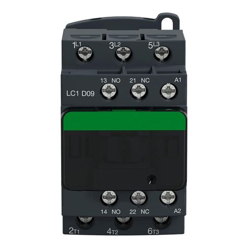 LC1D09G7 Contactor nonreversing 9A 5HP at 480VAC 3 Phase 3 NO 120VAC 50/60Hz Coil in Kuwait