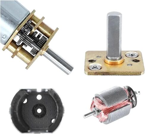 3V and 20Bracket 5RPM GA12-N20 Electronic Starter Metal Gear Wheel DC Motors in Kuwait