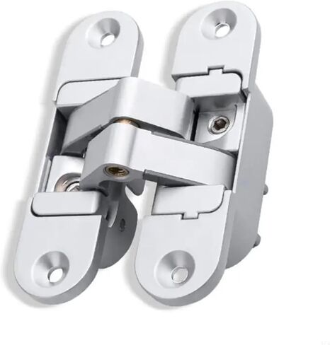Invisible Door Hinges 180 Degree Swing Concealed Heavy Duty Butt for Wood Folding 1Pcs(Silver Left Open) in Kuwait