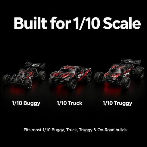 ZTW Beast G2 SL 80A ESC 2-3S Waterproof Sensorless Brushless Speed Controller 6V/3A SBEC for 1/10 RC Car RTR Truck Buggy in Saudi Arabia