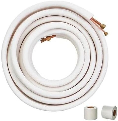 for Uimoso Ductless Mini Split Line Set 1/4''x1/2''x50ft Insulated Copper Tubing AC in Kuwait