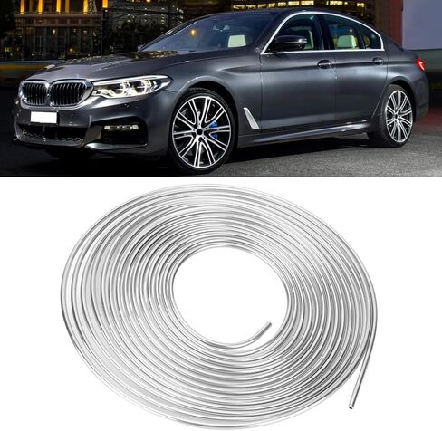 25ft Copper Brake Line Tubing, 3/16 Inch OD Coil Roll for Hydraulic Braking and Fuel Systems (B(silver)) in Kuwait