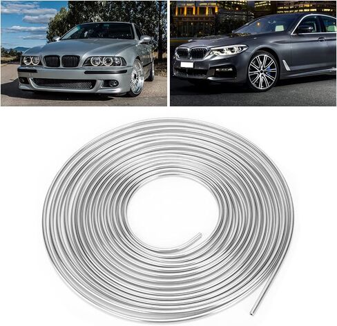 25ft Copper Brake Line Tubing, 3/16 Inch OD Coil Roll for Hydraulic Braking and Fuel Systems (B(silver)) in Kuwait
