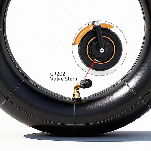 2 Pack 10-Inch Replacement Inner Tubes 10" x 1.95/2.125/2.5 for 6" Rim - Widely Compatible with Kid's Ebike/Tricycle/Strollers & 10-Inch Electric Scooters - BPA/Latex Free Quality Butyl Rubber in Kuwait