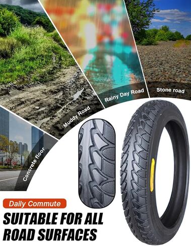 مجموعة أنابيب الإطارات 18X3.0 79-355، مقاومة للثقب ومقاومة للاهتراء للدراجة الكهربائية، دراجة ثلاثية العجلات كهربائية 18 3.0 إطار للطرق الوعرة، أقصى حمل 264 رطل 280 كيلو باسكال in Kuwait