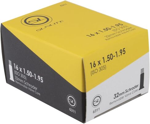 أنابيب دراجة بصمام Sunlite Schrader، صمام 16 × 1.50-1.95 بوصة / 32 مم in Kuwait
