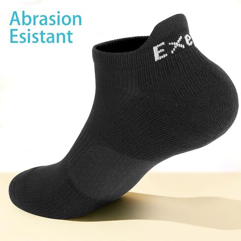 Men Running Socks, 3 Pairs Ankle Athletic Socks for Men Walking with Arch Compression Support in Saudi Arabia