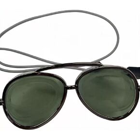 Fashion Aviator Swim Goggles, 2-in-1 Anti-Fog PC Lens Swim Glasses with Adjustable Strap, UV Protection Leak-Proof Swimming Goggles for Adult Men Women, Gold Frame Red Lens (green) in Kuwait