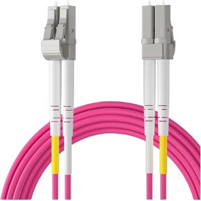 وصلة توصيل الألياف OM4 LC-LC UPC بسرعة 100/40/10 جيجابت متعددة الأوضاع على الوجهين (30 مترًا) in Kuwait