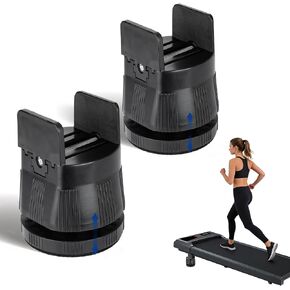 Unmake Treadmill Incline Riser Blocks، يناسب المطاحن ذات العجلات | ارتفاع قابل للتعديل بالكامل | مكعبات رفع مائلة أكبر لجهاز المشي، وسادة مشي غير قابلة للانزلاق قابلة للتكديس ومرفق كتل مائلة لصالة الألعاب الرياضية المنزلية in Kuwait