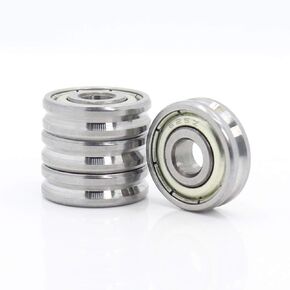Roller Bearings V Groove Sealed Ball Bearing 5x16x5 5x19x6mm Pulley Wheel Bearings V2/0.5 V2/1 V3/1 Guide Track Rlooer Bearing 4PCS(051605V2 0.5 4PCS) in Kuwait