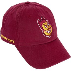Desert Cactus Arizona State University Baseball Hat ASU Sun Devils Brimmed Embroirderd Hats Cap Adjustable Cloth Strap Adult (Style G1) Red in Saudi Arabia
