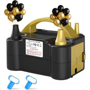 Electric Balloon Pump, Balloon Inflator Machine for Balloons | 110V, Portable Dual Nozzle Air Pump, Air Pump Balloon Inflator, Blower Bulk Balloons Filling for Kids Party Decoration in Kuwait
