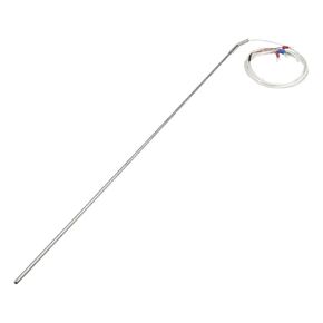 PT100 Type 4 Wires 2m 500mm 316L Stainless Steel Probe Sheathed RTD Temperature Sensor 1Pcs | A 4mm diameter in Kuwait