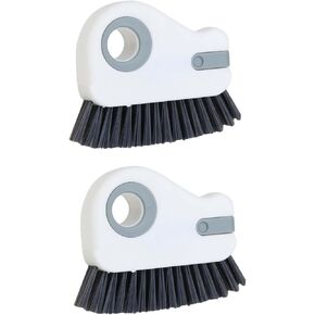 2-in-1 Window Groove Cleaning Brush, Window Sill Track Cleaner Tool, Scratch-Free Deep Cleaning Brush for Sliding Door, Shower Door Sills and Household Narrow Gaps, 2 Pack Gray in Kuwait