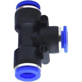 PE T Shaped 4 6 8 10 12 14 16mm OD Hose 3 Way Port Y Shape Pneumatic Quick Connectors Coupling 5Pcs(PE8 OD 8MM) in Saudi Arabia