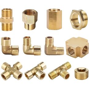 Pneumatic Plumbing Brass Pipe Fitting Male/Female Thread Copper Adapter 1Pcs(I Male Female) in Saudi Arabia