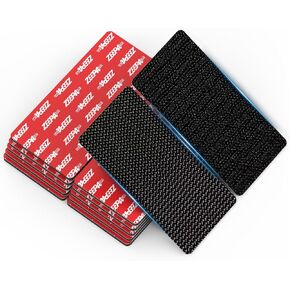 10 Sets Heavy Duty Hook and Loop Strips with Super Adhesive,Waterproof & Heat Resistant,Strong Hold for Car,Indoor,Outdoor,and Couch Cushion Use (Black 1.2 * 3.2 inch) in Kuwait