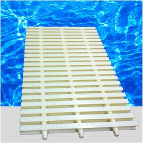 Heavy-Duty Swimming Pool Drainage Overflow Grate - 4 Pack Sturdy Plastic Covers for Driveways, Patios & Decks - 30x100CM, Durable Interface Drainage Solution in Saudi Arabia
