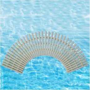 Rhombus Texture Drainage Grate Cover, 3-Hole Splicing for Driveways, Patios & Decks, 30x100CM, Set of 2, Ideal for Swimming Pool Overflow Protection in Saudi Arabia