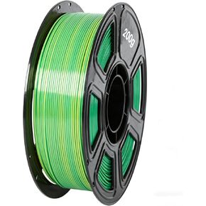 200g Silk PLA 3D Printer Filament Gradient Modeling Material 1.75mm, High Speed Printing Filament, Enhanced Toughness, for Sensory & Fidget Star, Dimensional Accuracy 0.02mm Yellow Green in Kuwait