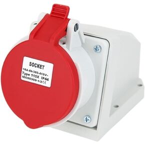 32A 5 Pin 220V-415V IP44 3P+E+N Industrial Electrical Waterproof Male/Female Connector Docking Aviation Industry Field Plug and Socket(225x 32a 5pin) in Kuwait