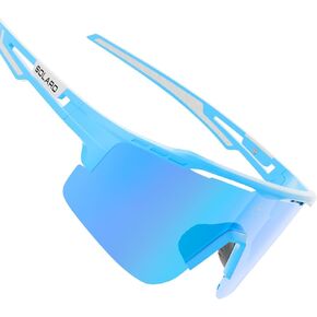 Solaro Baseball Sunglasses for Men and Women – Mens Baseball Sunglasses, Womens Softball Sunglasses, UV400 Sports Sunglasses for Baseball, Softball, Running & Cycling – Carolina Blue in Kuwait