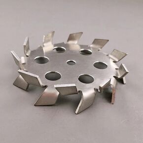 1pc 304 Stainless Steel Dispersing Disc with Guide Holes - Serrated Stirrer for Laboratory Use(80mmx8mm) in Kuwait