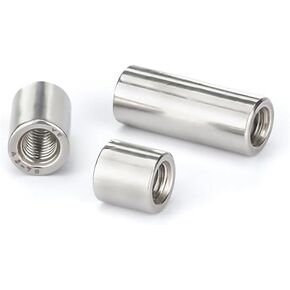 M8x10x10(5pcs) 304 Stainless Steel Round Joint Nut Long Connector in Kuwait