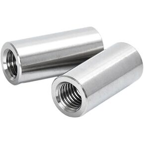M10X20X25-1PCS 304 Stainless Steel Cylindrical Coupling Nut Extension Screw Cover Round Connector in Kuwait