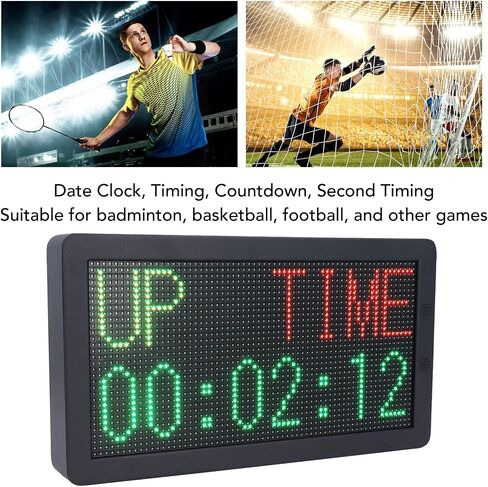 KANASI Electronic Scoreboard, Remote Control Timer Digital Counter for Badminton Basketball Football Indoor Sports Stadium Gymnasium in Kuwait