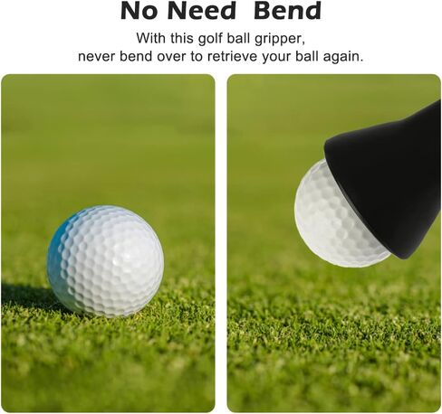 4pcs Golf Ball Retriever, Suction Cup Quick-Install Picker Putter Grip Pick Up Tool, Golf Ball Retriever Pick Up Tool for End of Putter, for Putter and Swing Handle Golfs Accessories in Kuwait