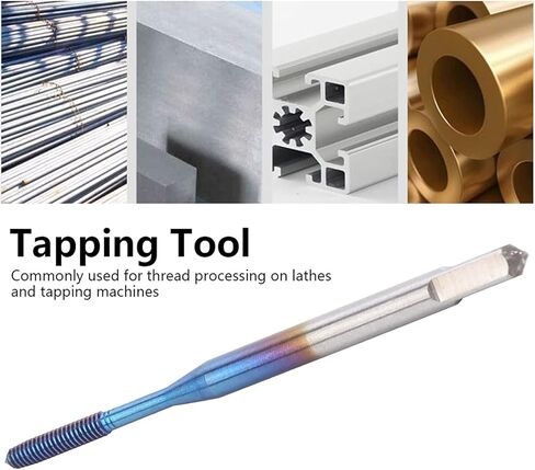 Extrusion Tap, Thread Forming Tap, Metric Tap Bit High Hardness Tungsten Steel with Nano Blue Coating for Repair, Furniture Assembly, and Machinery Manufacturing (M2) in Kuwait