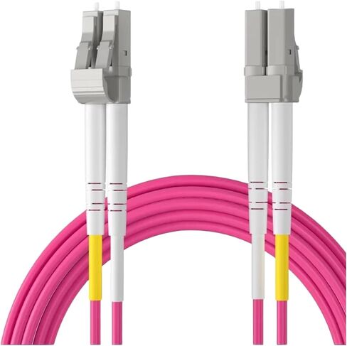 وصلة توصيل الألياف OM4 LC-LC UPC بسرعة 100/40/10 جيجابت متعددة الأوضاع على الوجهين (30 مترًا) in Kuwait