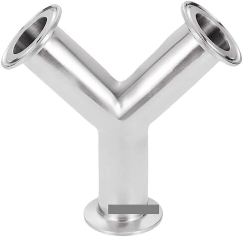 1PC 19 mm Pipe OD 1.5" Tri Clamp 304 Stainless Y Shaped Pipe Fitting in Kuwait