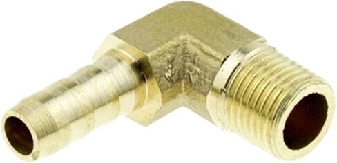 Straight Brass Hose Pipe Fitting 10mm Splicer 1/8" NPT Male Thread Copper Barbed Coupling Connector in Kuwait