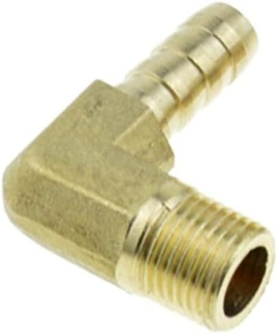 Straight Brass Hose Pipe Fitting 10mm Splicer 1/8" NPT Male Thread Copper Barbed Coupling Connector in Kuwait