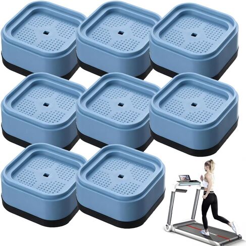 8-Pack Treadmill Incline Riser Blocks Stackable Walking Pad | Adjustable Height Non-Slip Walking Ramp Pad Attachment for Home Gym Leveling & Uphill Workout, Durable Treadmill Accessories in Kuwait