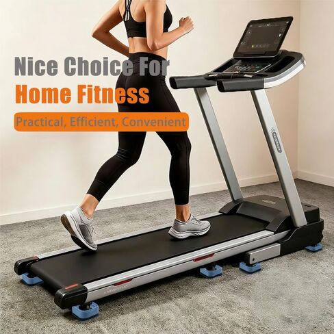 8-Pack Treadmill Incline Riser Blocks Stackable Walking Pad | Adjustable Height Non-Slip Walking Ramp Pad Attachment for Home Gym Leveling & Uphill Workout, Durable Treadmill Accessories in Kuwait