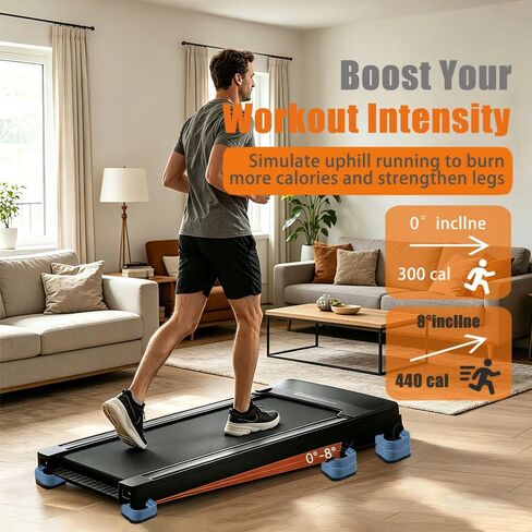 8-Pack Treadmill Incline Riser Blocks Stackable Walking Pad | Adjustable Height Non-Slip Walking Ramp Pad Attachment for Home Gym Leveling & Uphill Workout, Durable Treadmill Accessories in Kuwait