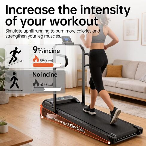 Unmake Treadmill Incline Riser Blocks، يناسب المطاحن ذات العجلات | ارتفاع قابل للتعديل بالكامل | مكعبات رفع مائلة أكبر لجهاز المشي، وسادة مشي غير قابلة للانزلاق قابلة للتكديس ومرفق كتل مائلة لصالة الألعاب الرياضية المنزلية in Kuwait