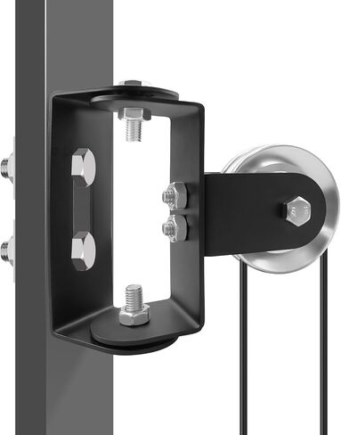Upgrade Heavy-Duty Cable Pulley System Fit for Squat Racks, Gym Pulley Blocks Fits 2×2 and 3×3 Inch Power Racks, 180° Rack Mounted Swivel Pulley Fit for Home Gyms and LAT Pulley System in Kuwait