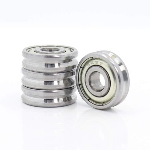 Roller Bearings V Groove Sealed Ball Bearing 5x16x5 5x19x6mm Pulley Wheel Bearings V2/0.5 V2/1 V3/1 Guide Track Rlooer Bearing 4PCS(051605V2 0.5 4PCS) in Kuwait