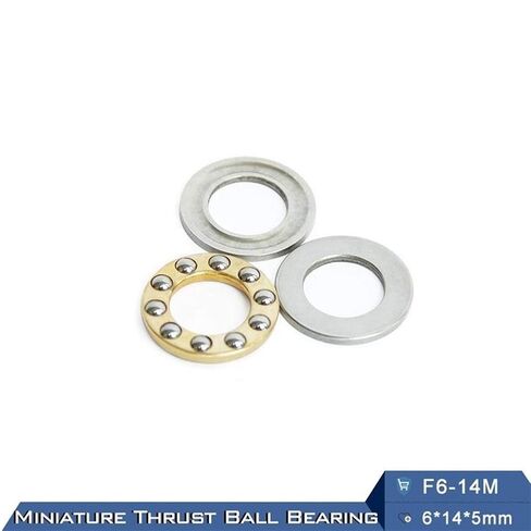 F6-14M Bearing 6x14x5 mm ABEC-1 Miniature F6 14 M Thrust Axial Ball Bearings with Grooved Raceway F6 14M in Kuwait