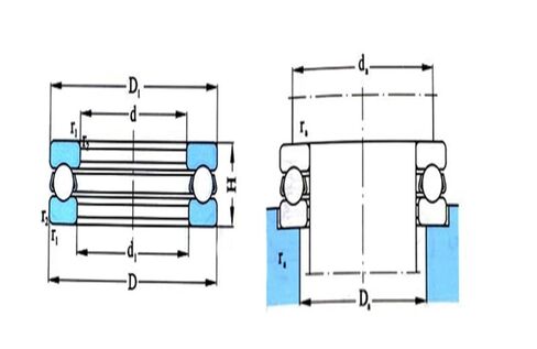 234408M P5 Bidirectional Contact Ball Bearings in Kuwait